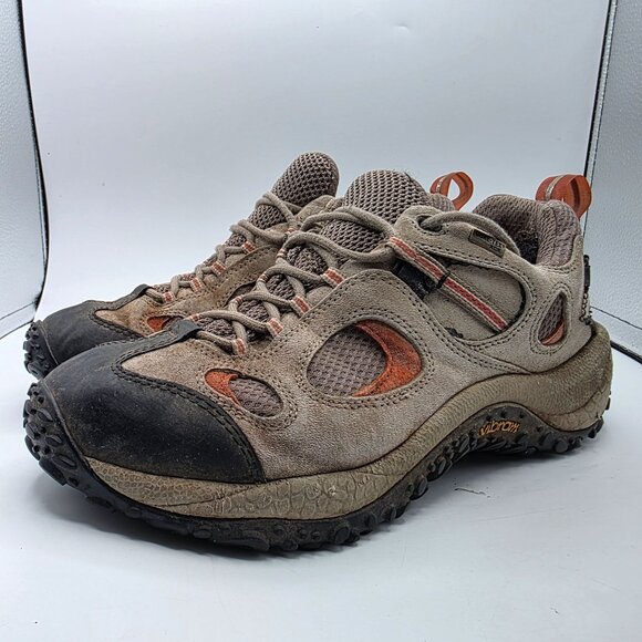 Merrell Chameleon Gore Tex XCR Mens 11.5 Gray Orange Waterproof Hiking Shoes main image 12